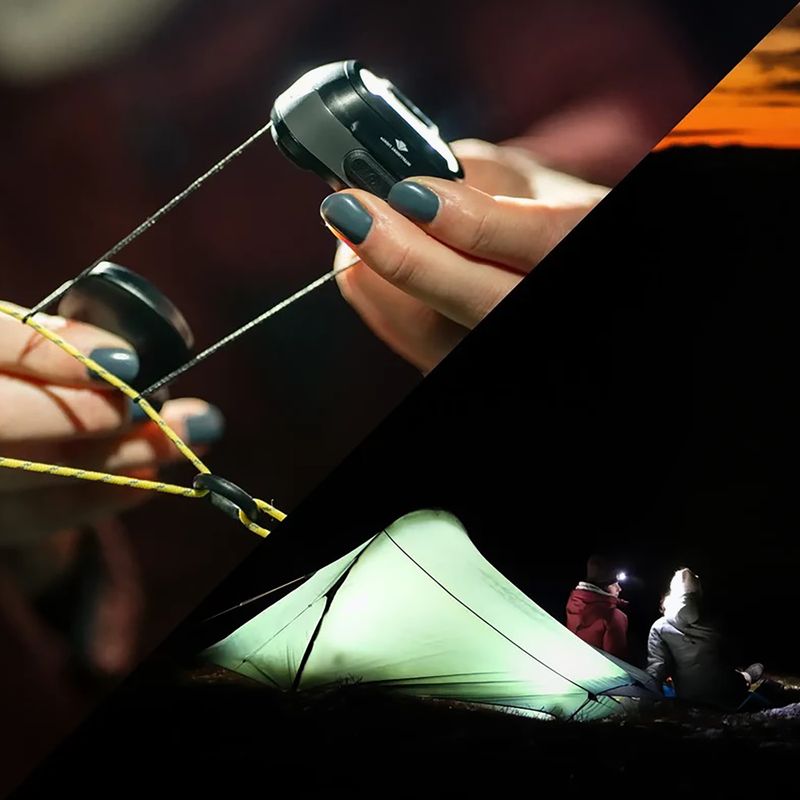 Žibintas ant galvos Silva Seek 450 Cord Recharge Midnight black 10