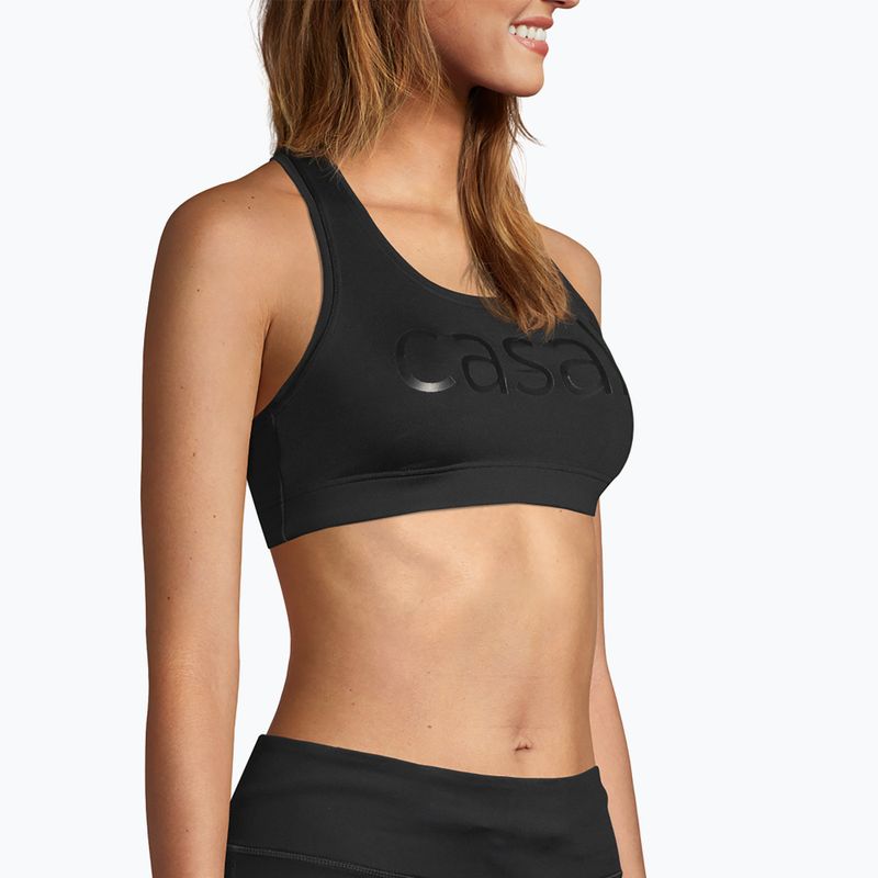 Casall Iconic Wool sportinė fitneso liemenėlė juoda 18850 3