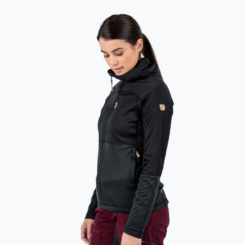 Fjällräven moteriški Abisko Trail Fleece džemperiai juodi F89589 3