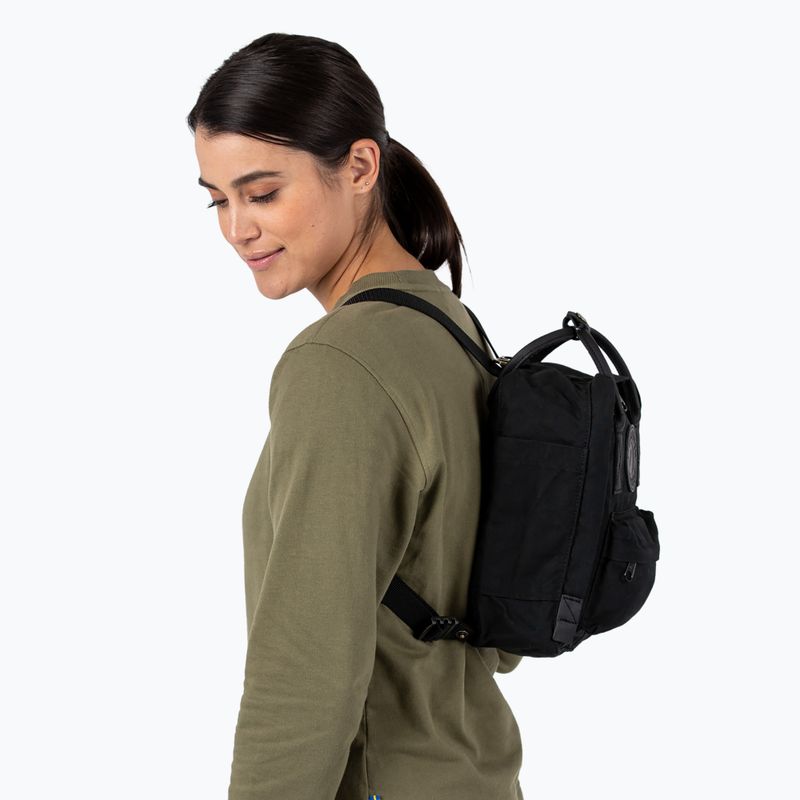 Kuprinė Fjällräven Kånken No. 2 Black Mini 7 l back 3