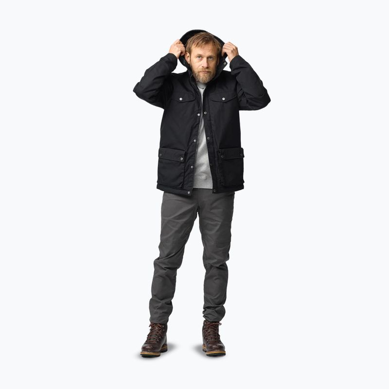 Vyriška vėjo nepraleidžianti striukė Fjällräven Greenland Winter black 2