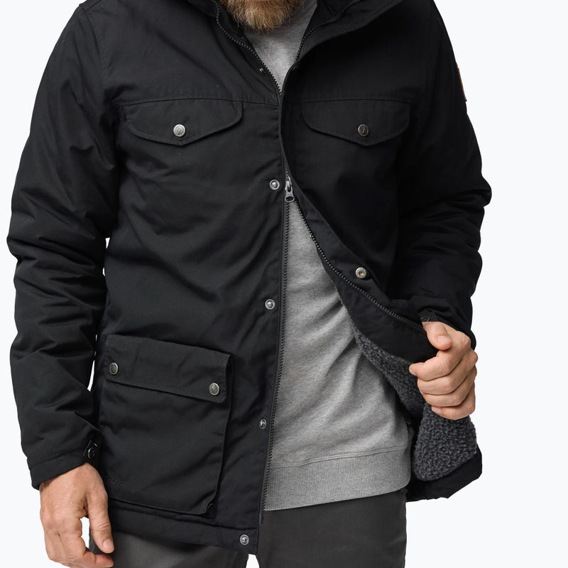 Vyriška vėjo nepraleidžianti striukė Fjällräven Greenland Winter black 7