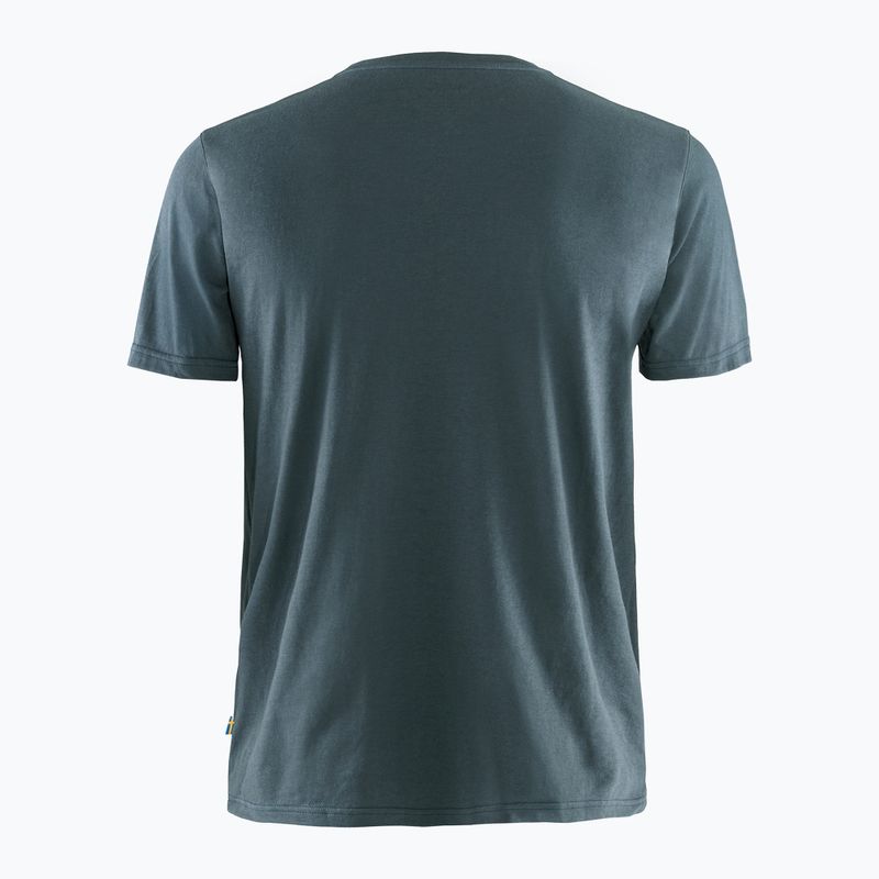Vyriški trekingo marškinėliai Fjällräven Logo navy blue F87310 2