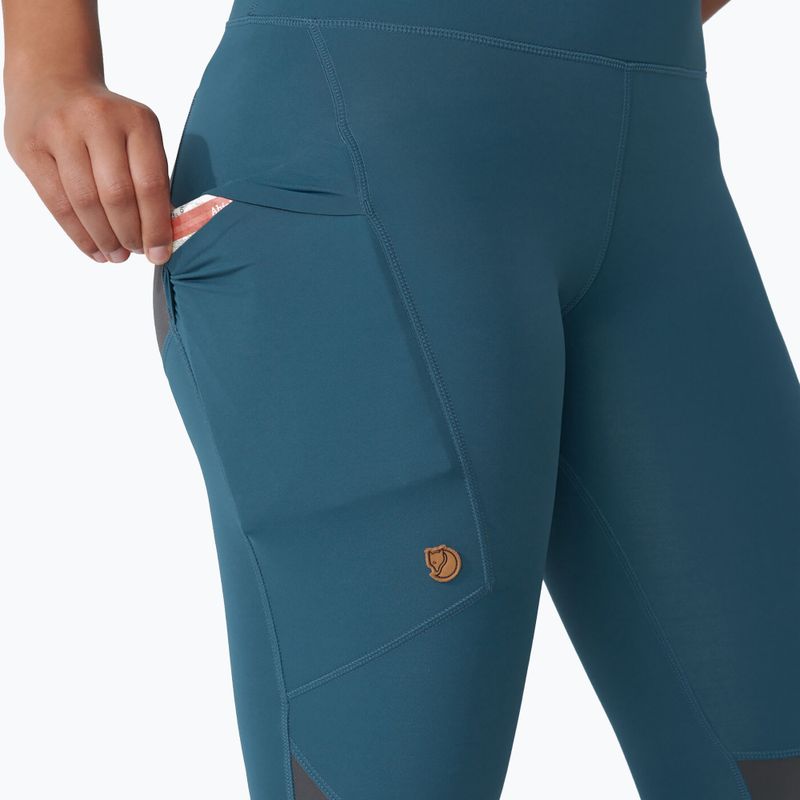 Moteriškos trekingo pėdkelnės Fjällräven Abisko Trekking Tights Pro blue F84771 5