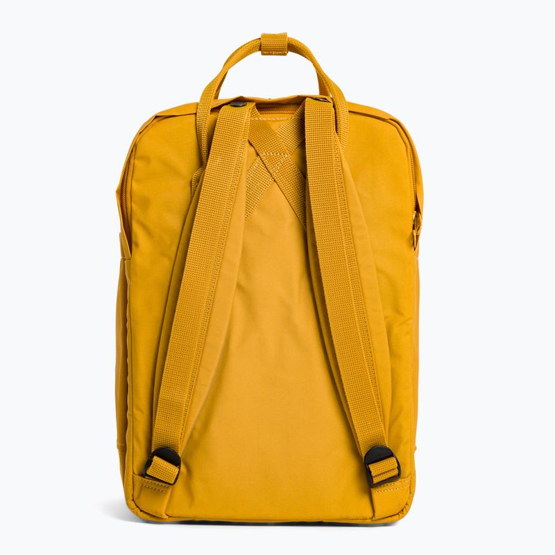 Fjällräven Kanken Laptop 15" turistinė kuprinė 160 yellow F23524 2