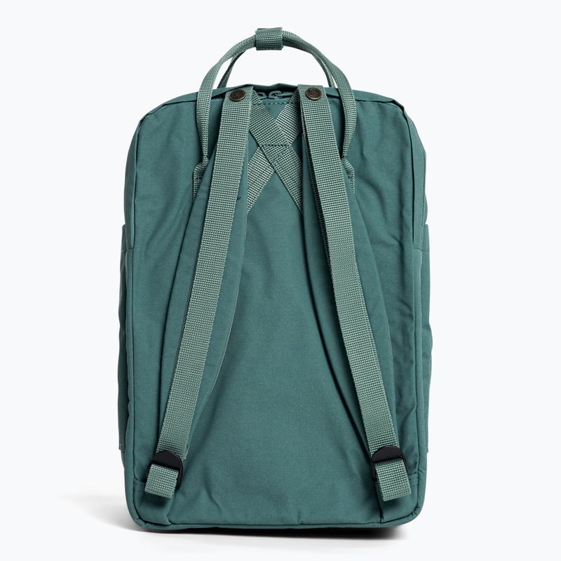 Fjällräven Kanken Laptop 15" turistinė kuprinė 664 frost green F23524 2