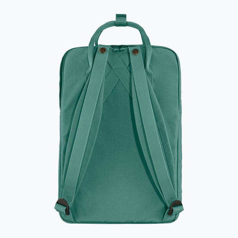 Fjällräven Kanken Laptop 15" turistinė kuprinė 664 frost green F23524 7