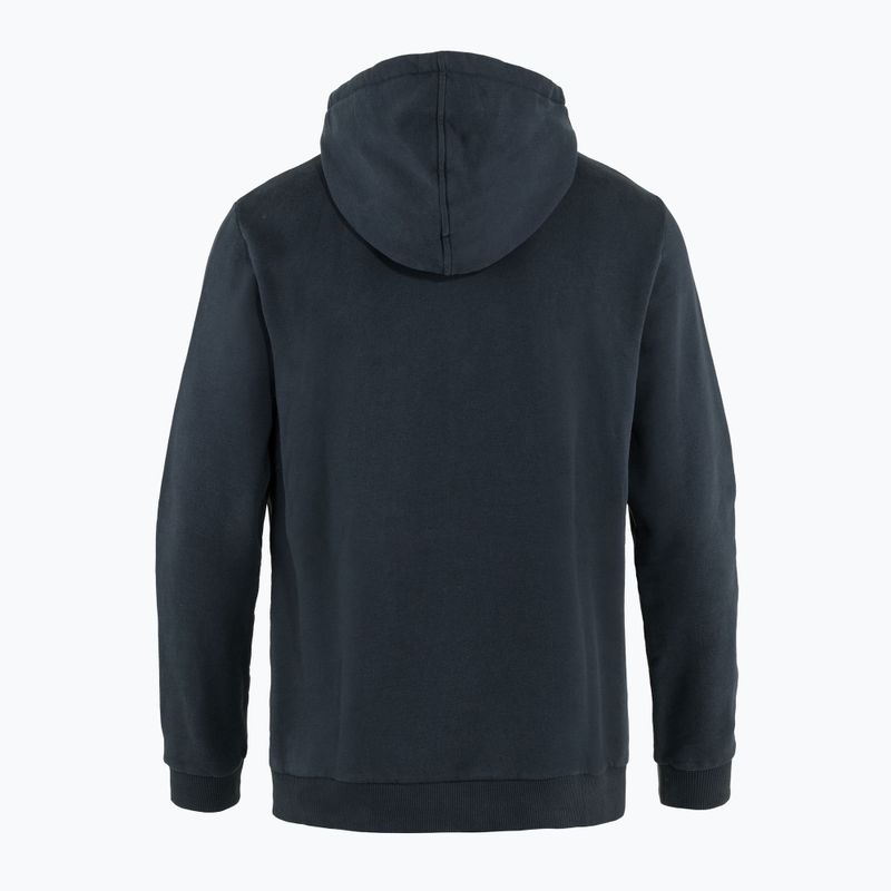 Vyriški džemperiai Fjällräven Logo Hoodie navy blue F84144 7