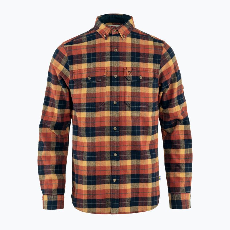 Vyriški marškiniai Fjällräven Singi Heavy Flannel autumn leaf/dark navy