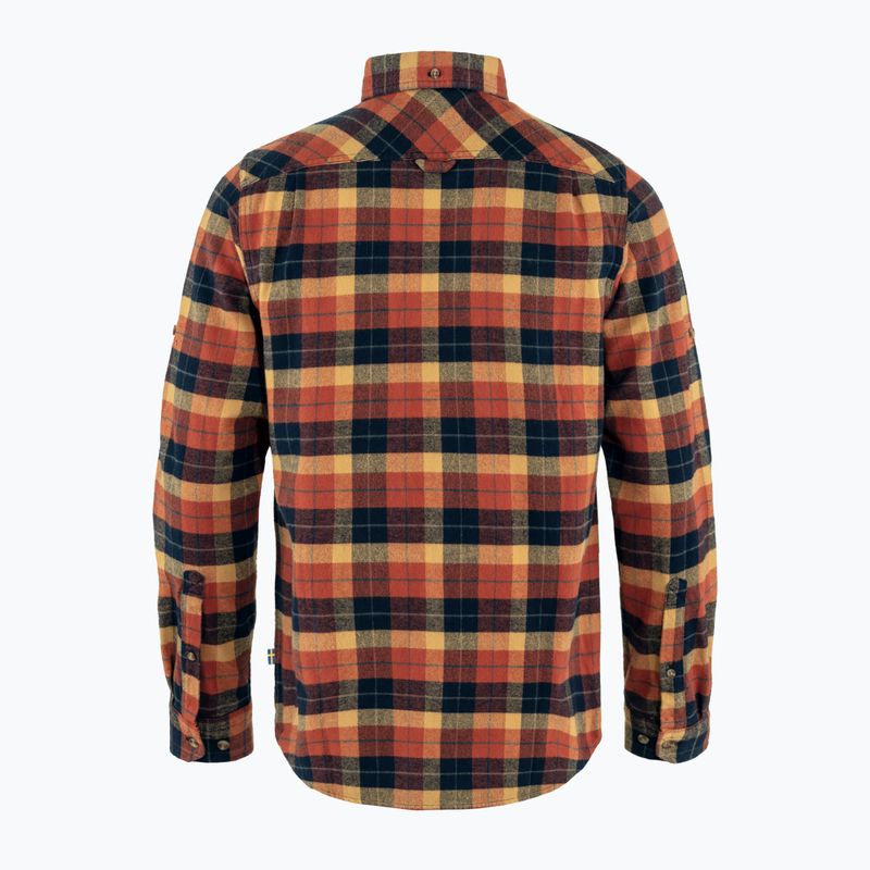 Vyriški marškiniai Fjällräven Singi Heavy Flannel autumn leaf/dark navy 2