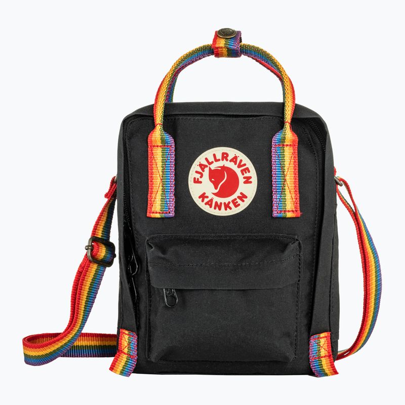 Maišelis Fjällräven Kanken Rainbow Sling 2,5 l black/rainbow pattern