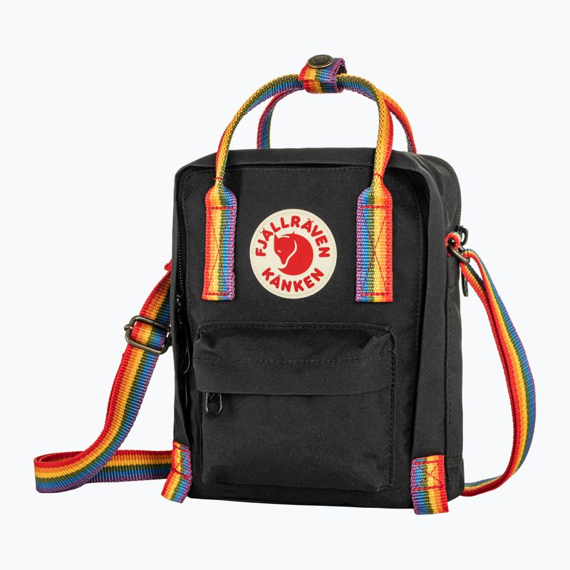 Maišelis Fjällräven Kanken Rainbow Sling 2,5 l black/rainbow pattern 2