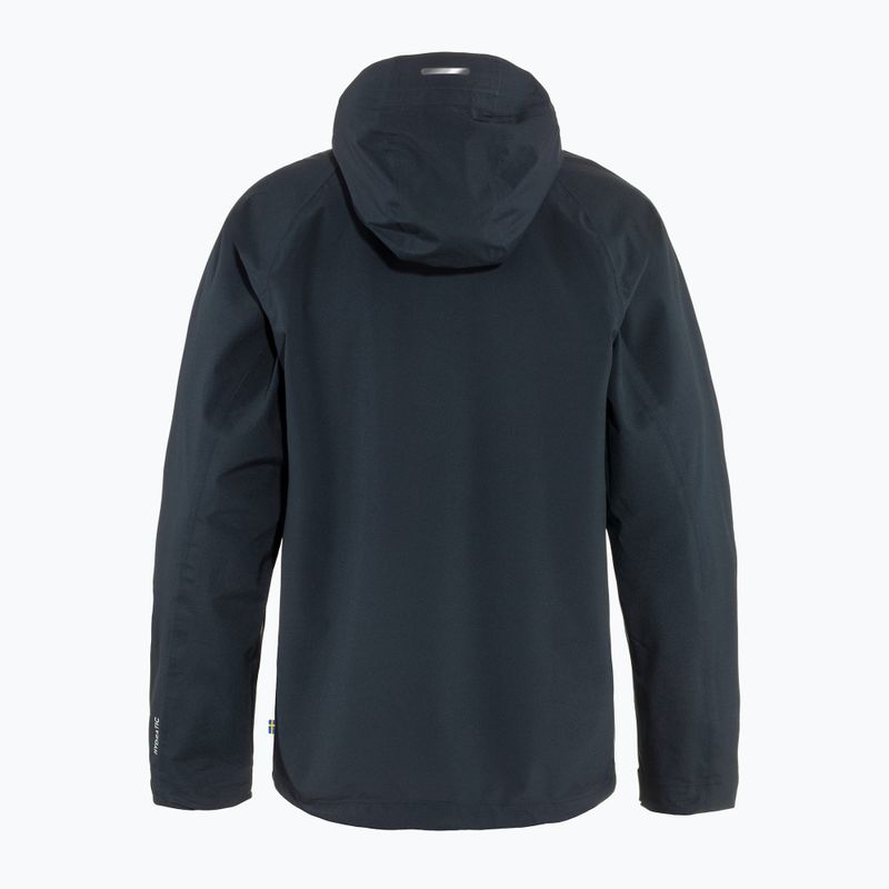 Vyriška striukė nuo lietaus Fjällräven HC Hydratic Trail dark navy 5