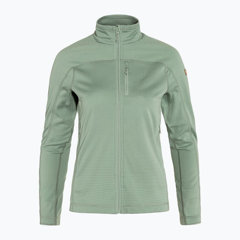 Fjällräven moteriškas vilnonis džemperis Abisko Lite Fleece žalias F87142