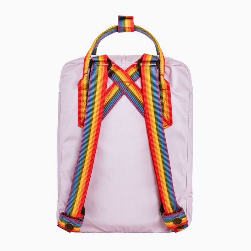 Miesto kuprinė Fjällräven Kanken Rainbow Mini 7 l pastel lavender/rainbow pattern 3