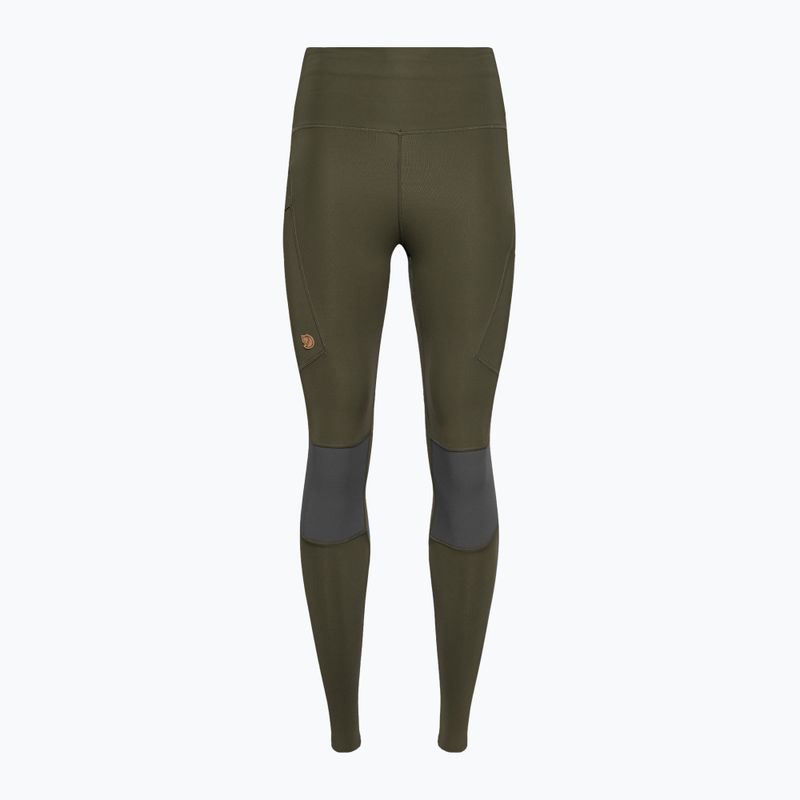 Moteriškos trekingo kelnės Fjällräven Abisko Trekking Tights Pro deep forest