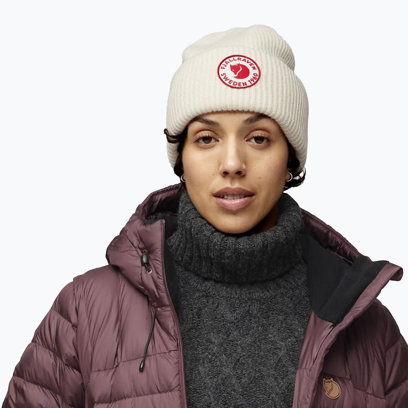 Žieminė kepurė Fjällräven 1960 Logo Hat chalk white 3