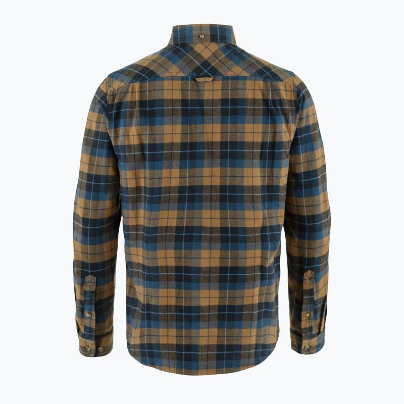 Vyriški marškiniai Fjällräven Singi Heavy Flannel dark navy/buckwheat brown 2