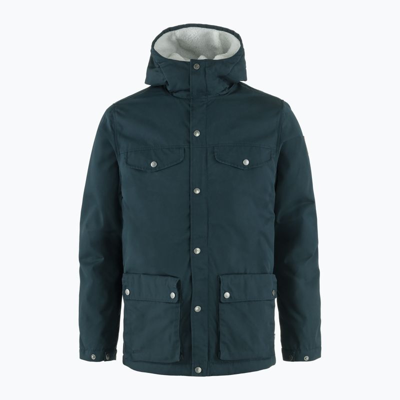 Vyriška vėjo nepraleidžianti striukė Fjällräven Greenland Winter dark navy