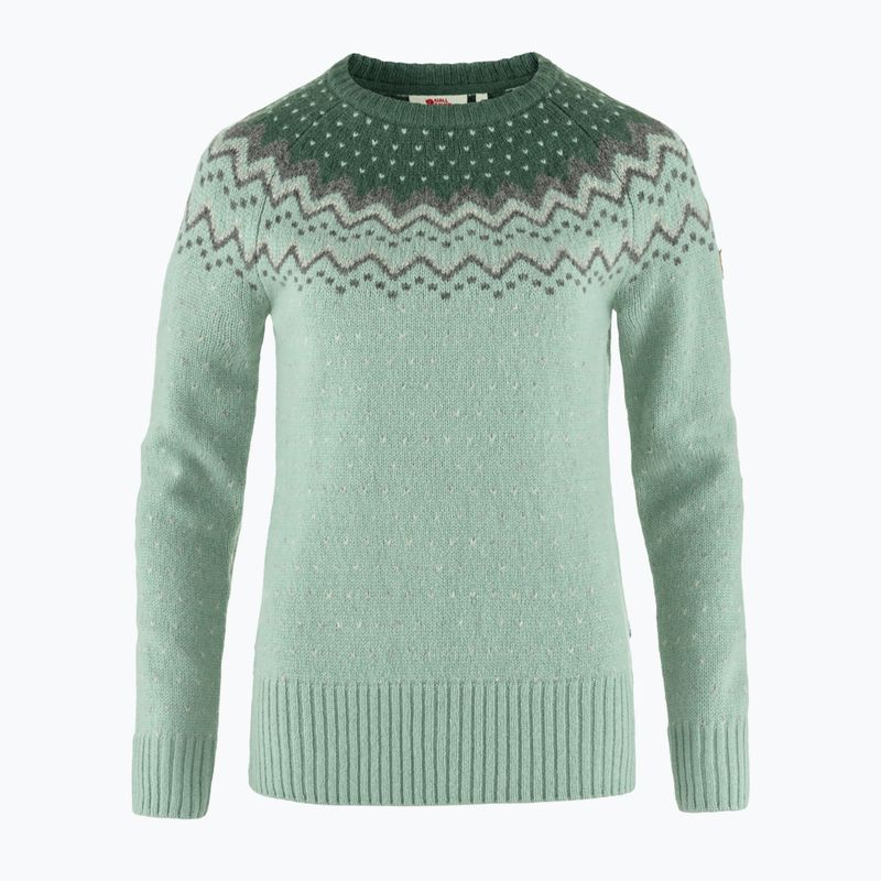 Moteriškas megztinis Fjällräven Övik Knit Sweater mistry green/deep patina