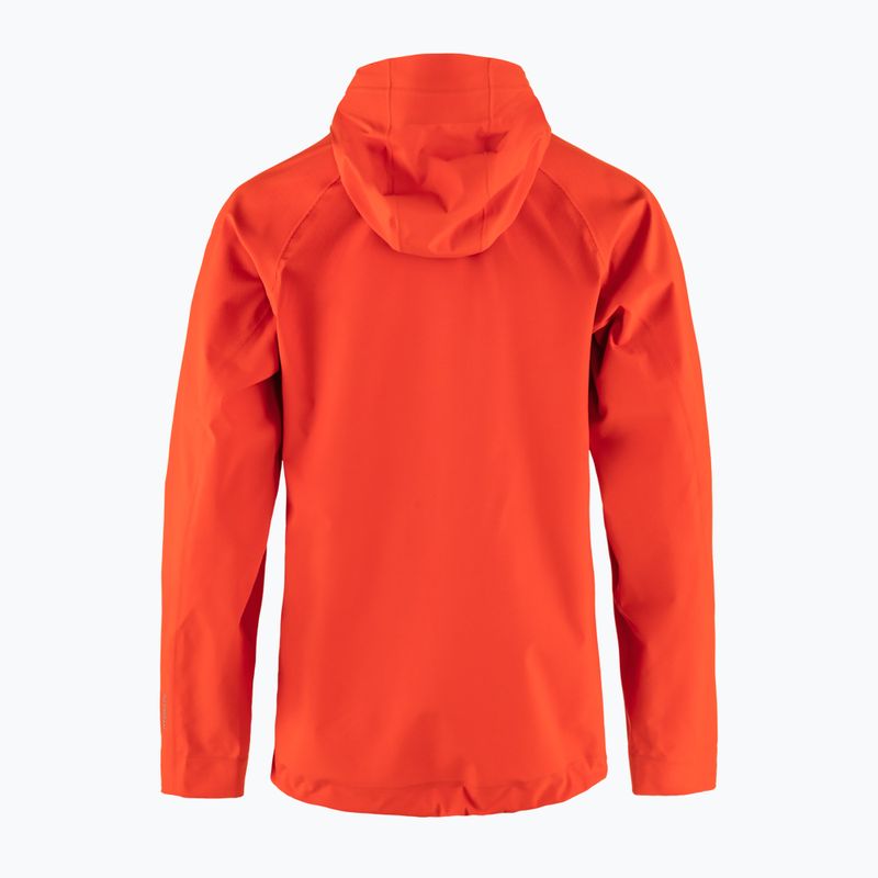 Moteriška striukė nuo lietaus Fjällräven HC Hydratic Trail flame orange 2