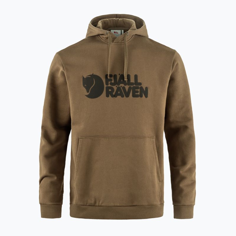 Vyriškas džemperis Fjällräven Logo Hoodie wood brown