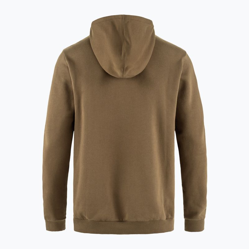 Vyriškas džemperis Fjällräven Logo Hoodie wood brown 2