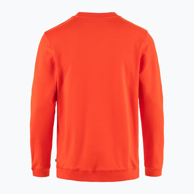 Vyriškas džemperis Fjällräven 1960 Logo Badge Sweater flame orange 2