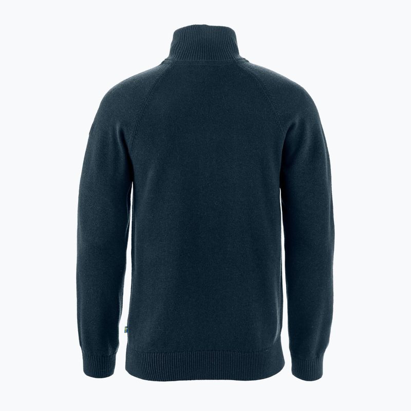 Vyriškas trekinginis džemperis Fjällräven Övik Lite Half Zip dark navy 6