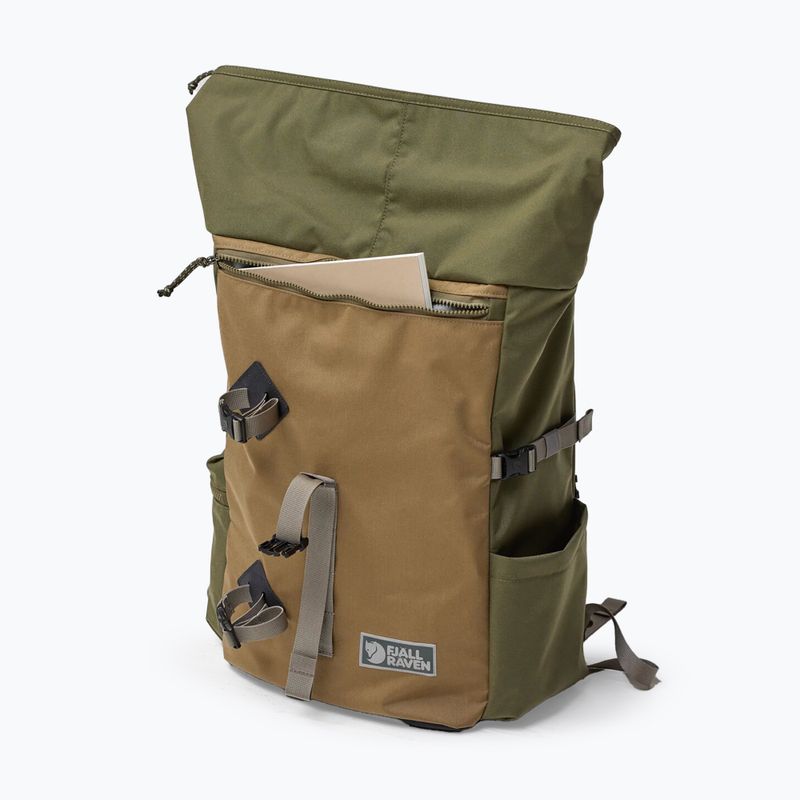 Miesto kuprinė Fjällräven Vardag Foldsack 25 l green/clay 4