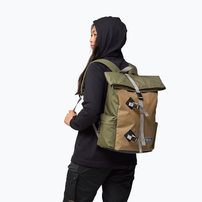 Miesto kuprinė Fjällräven Vardag Foldsack 25 l green/clay 12