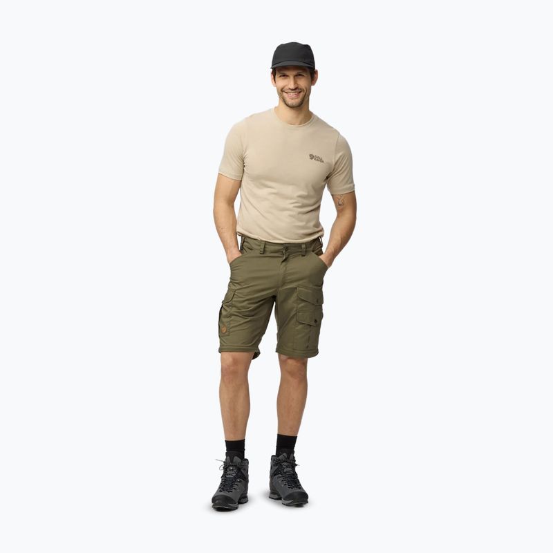 Vyriškos žygio kelnės Fjällräven Vidda Pro Lite Zip Off laurel green 4
