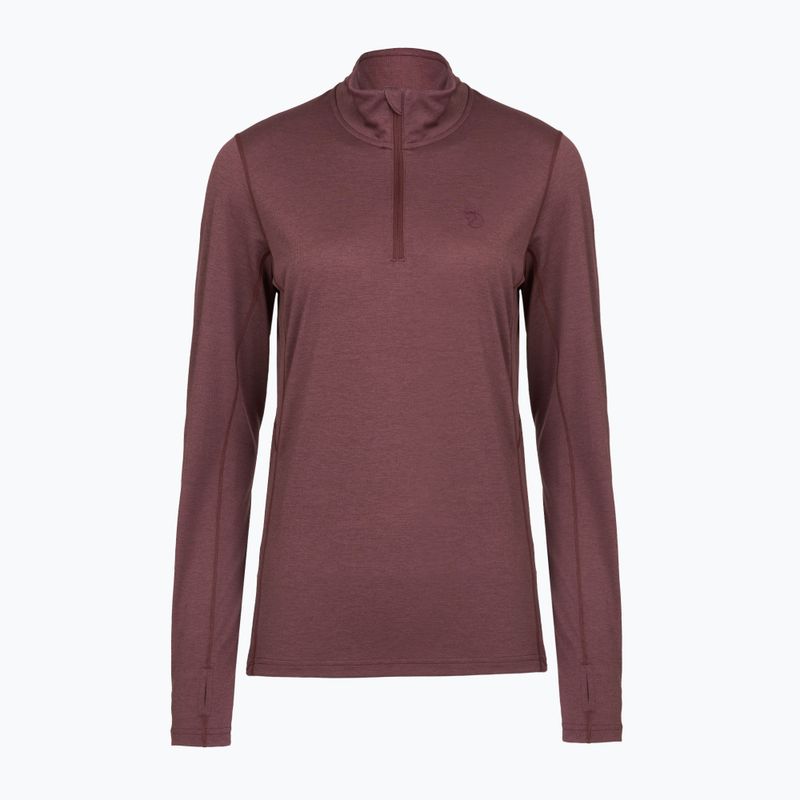 Moteriškas žygio džemperis Fjällräven Abisko Day Hike Half Zip port