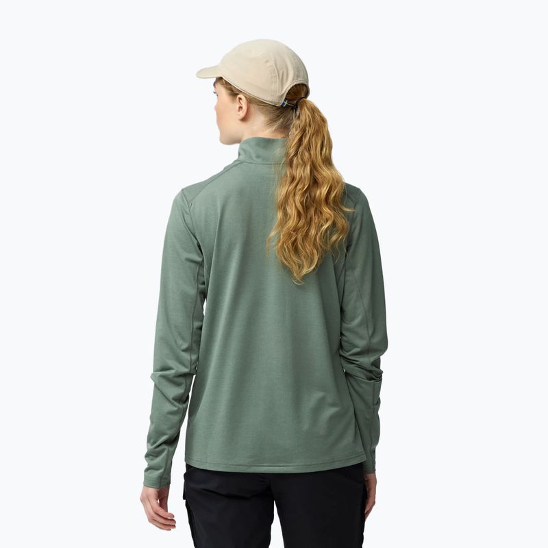 Moteriškas žygio džemperis Fjällräven Abisko Day Hike Half Zip patina green 3