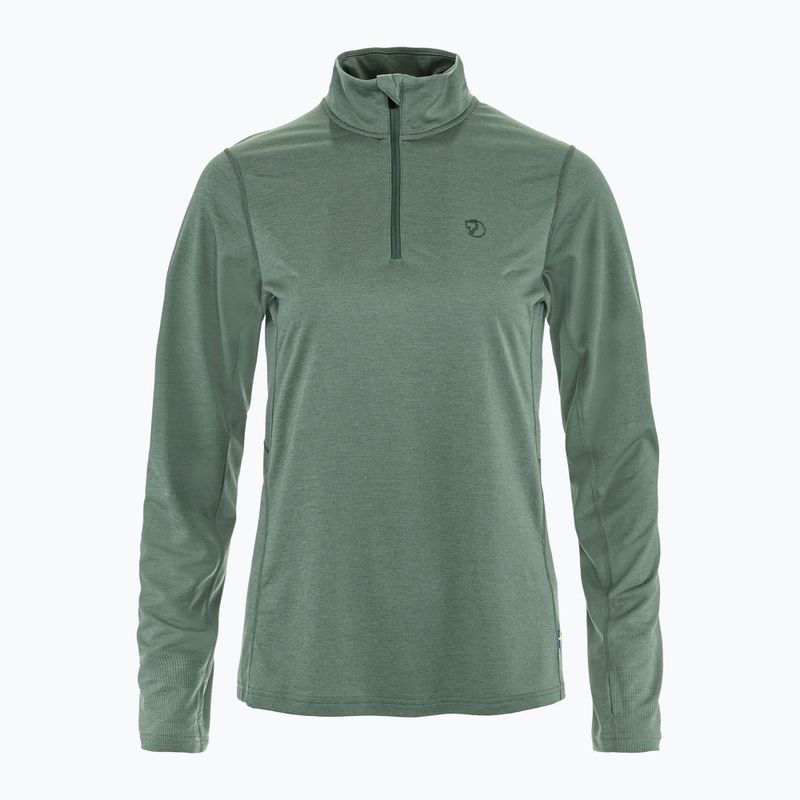 Moteriškas žygio džemperis Fjällräven Abisko Day Hike Half Zip patina green 9