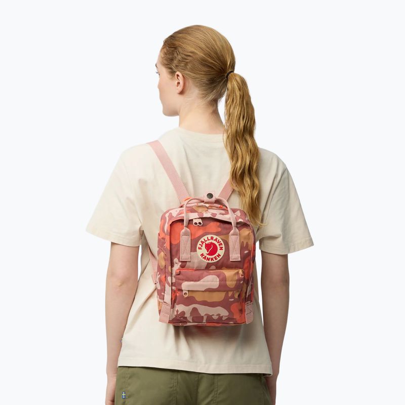 Miesto kuprinė Fjällräven Kanken Graphics Mini 7 l chalkrose/hidden animals 4