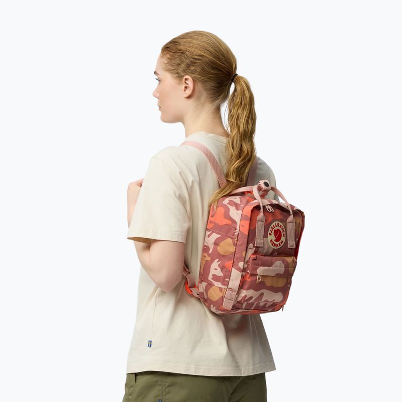 Miesto kuprinė Fjällräven Kanken Graphics Mini 7 l chalkrose/hidden animals 5