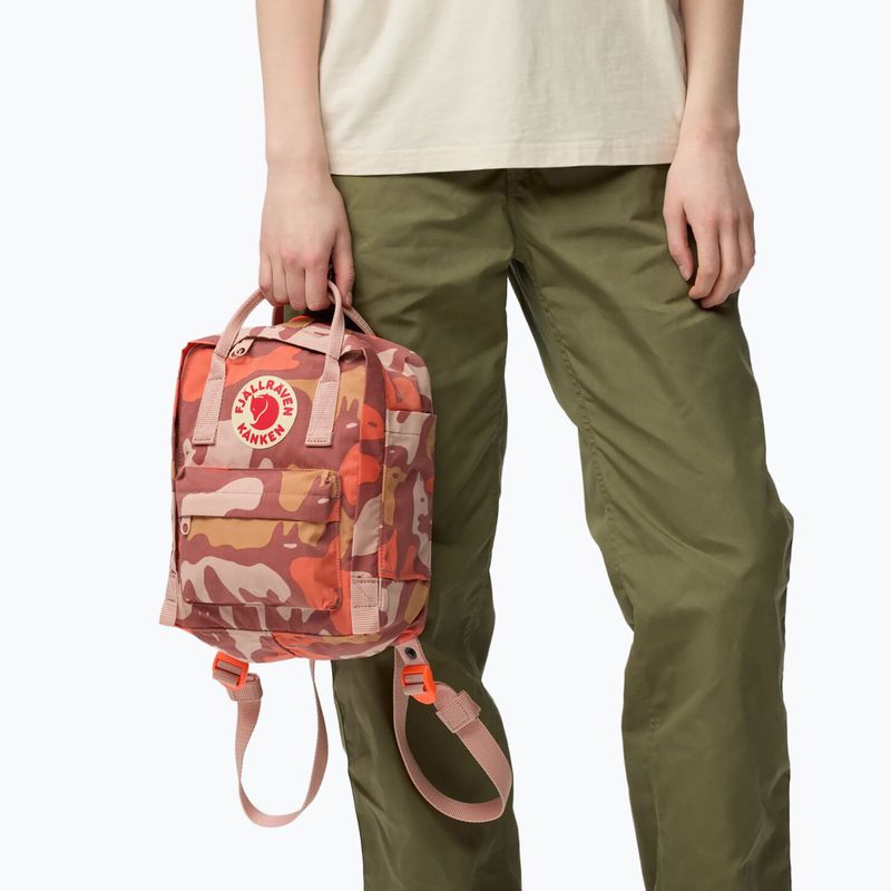 Miesto kuprinė Fjällräven Kanken Graphics Mini 7 l chalkrose/hidden animals 6