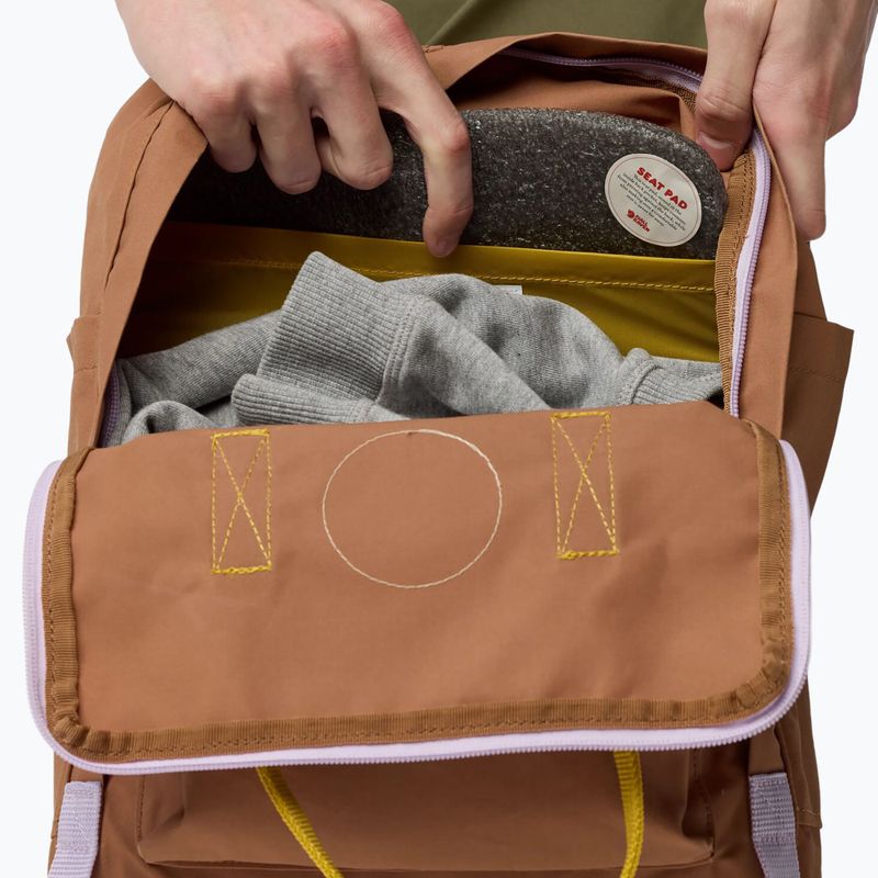 Miesto kuprinė Fjällräven Kånken Concept 16 l khaki dust/kantarell 4