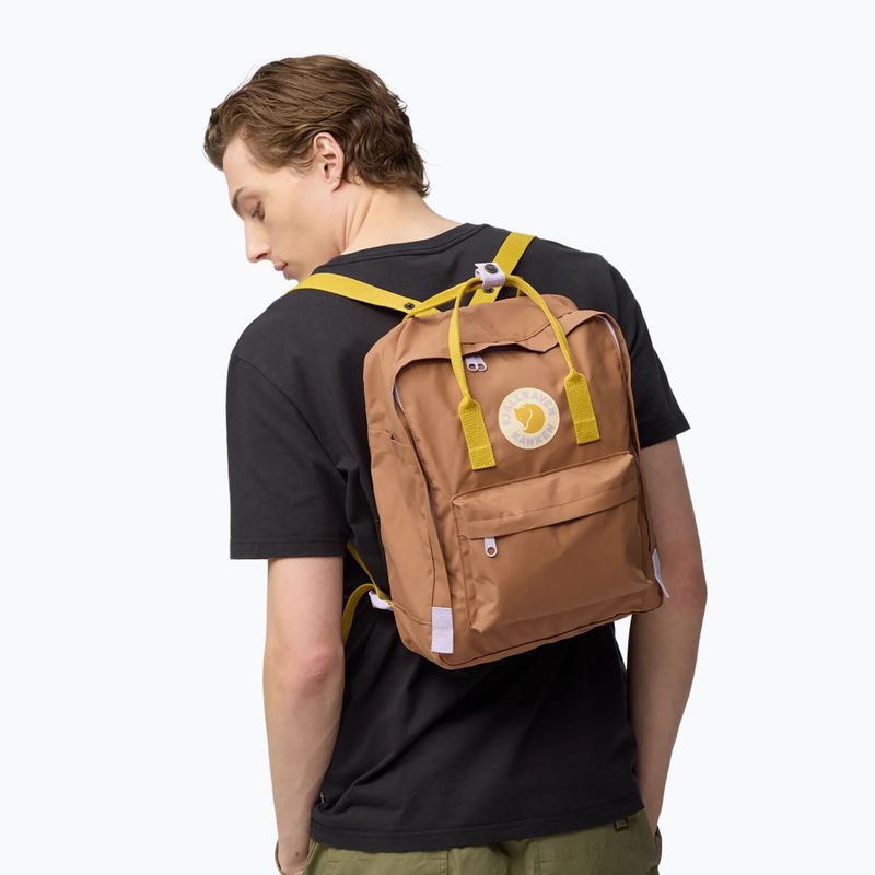 Miestinis kuprinė Fjällräven Kånken Concept 16 l khaki dust/kantarell 5