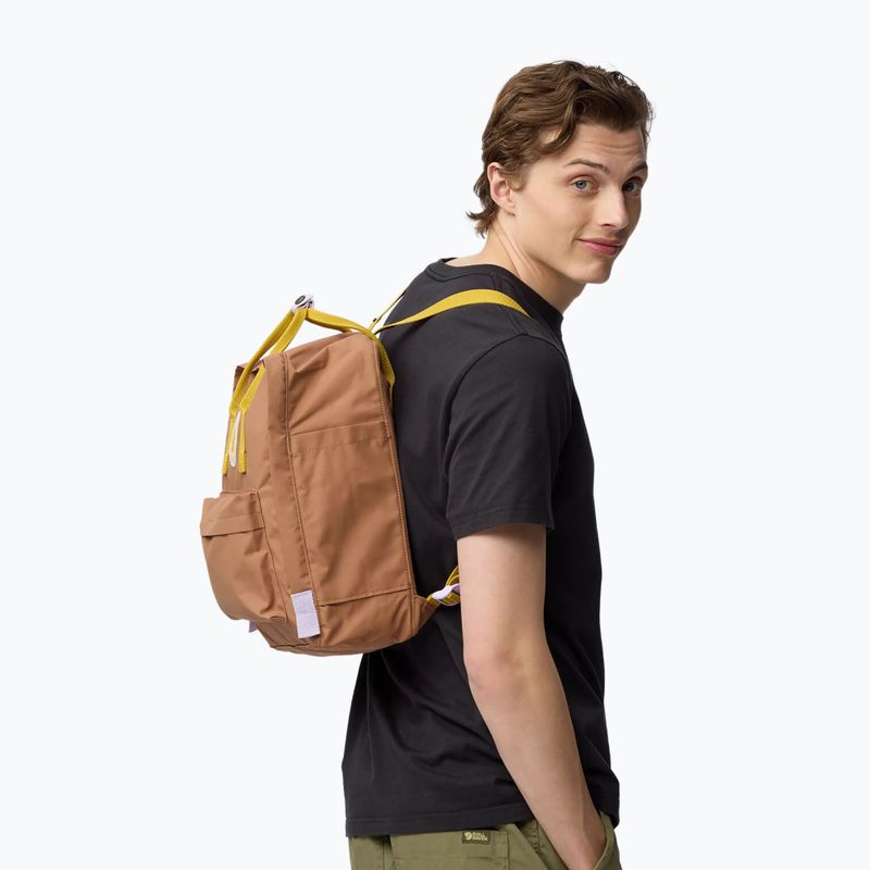 Miestinis kuprinė Fjällräven Kånken Concept 16 l khaki dust/kantarell 6