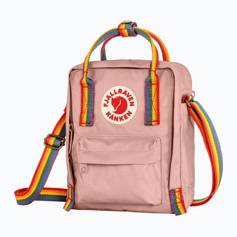 Maišelis Fjällräven Kanken Rainbow Sling 2,5 l chalk rose/rainbow 2