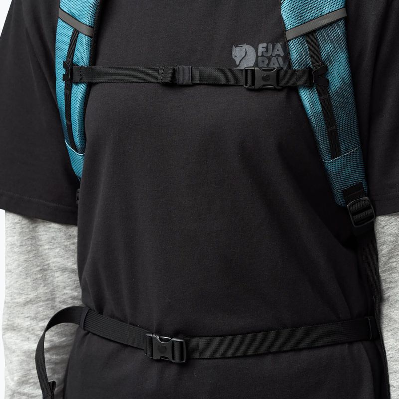 Miesto kuprinė Fjällräven Skule Graphics Sling 28 l teal/shade 6