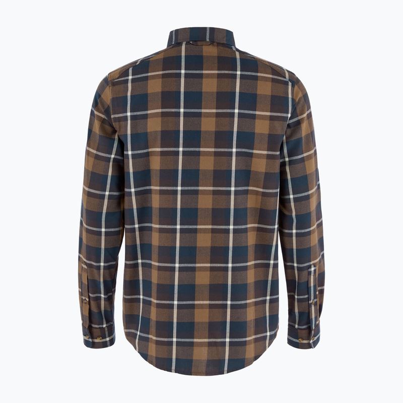 Vyriški marškiniai Fjällräven Fjällglim Regular wood brown/black oak 2