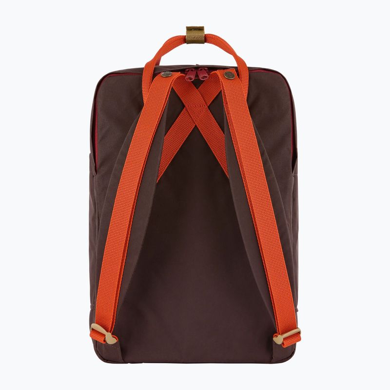 Miesto kuprinė Fjällräven Kanken Koncept Laptop 15" 18 l black oak/rowan red 3