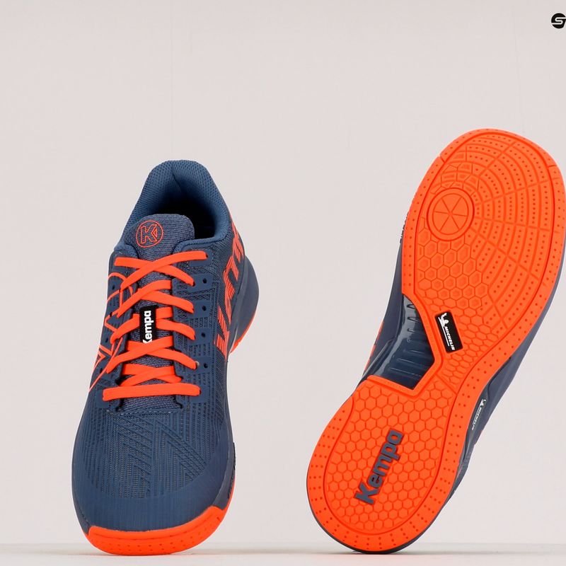 Kempa Attack Two 2.0 vyriški rankinio bateliai pilkai raudoni 200863001 10