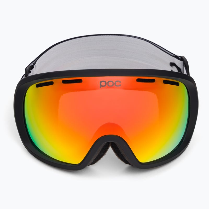 POC Fovea Clarity urano juodos/spectris oranžinės spalvos slidinėjimo akiniai 2