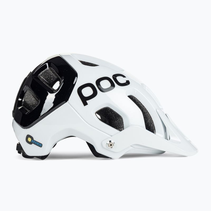 Dviračių šalmas POC Tectal Race SPIN hydrogen white/uranium black 3