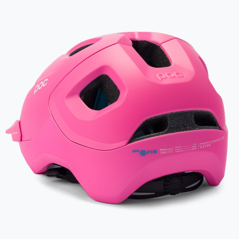 Dviračio šalmas POC Axion SPIN actinium pink matinis 4