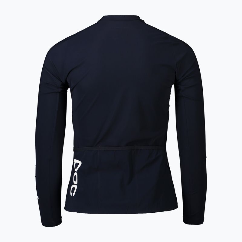 Moteriška dviratininkų apranga ilgomis rankovėmis POC Essential Road navy black 2